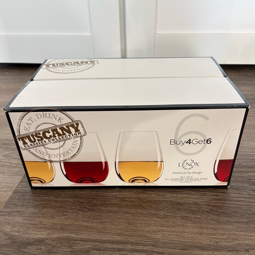 Lenox Tuscany Stemless Wine Glasses